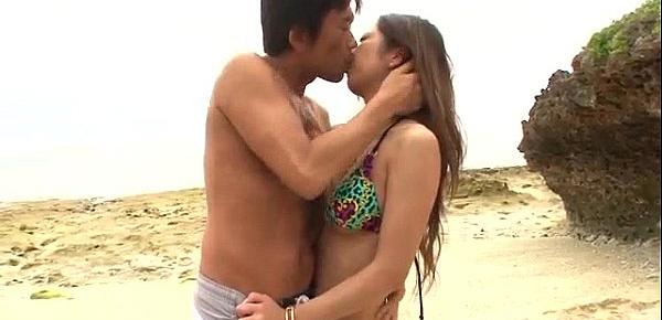  Sex on the beach with young angel Yui Nanase